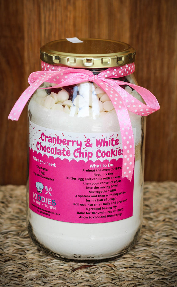 CRANBERRY & WHITE CHOCOLATE CHIP COOKIE JAR