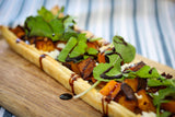 FETA, ROAST BUTTERNUT & CARAMELISED ONION TART